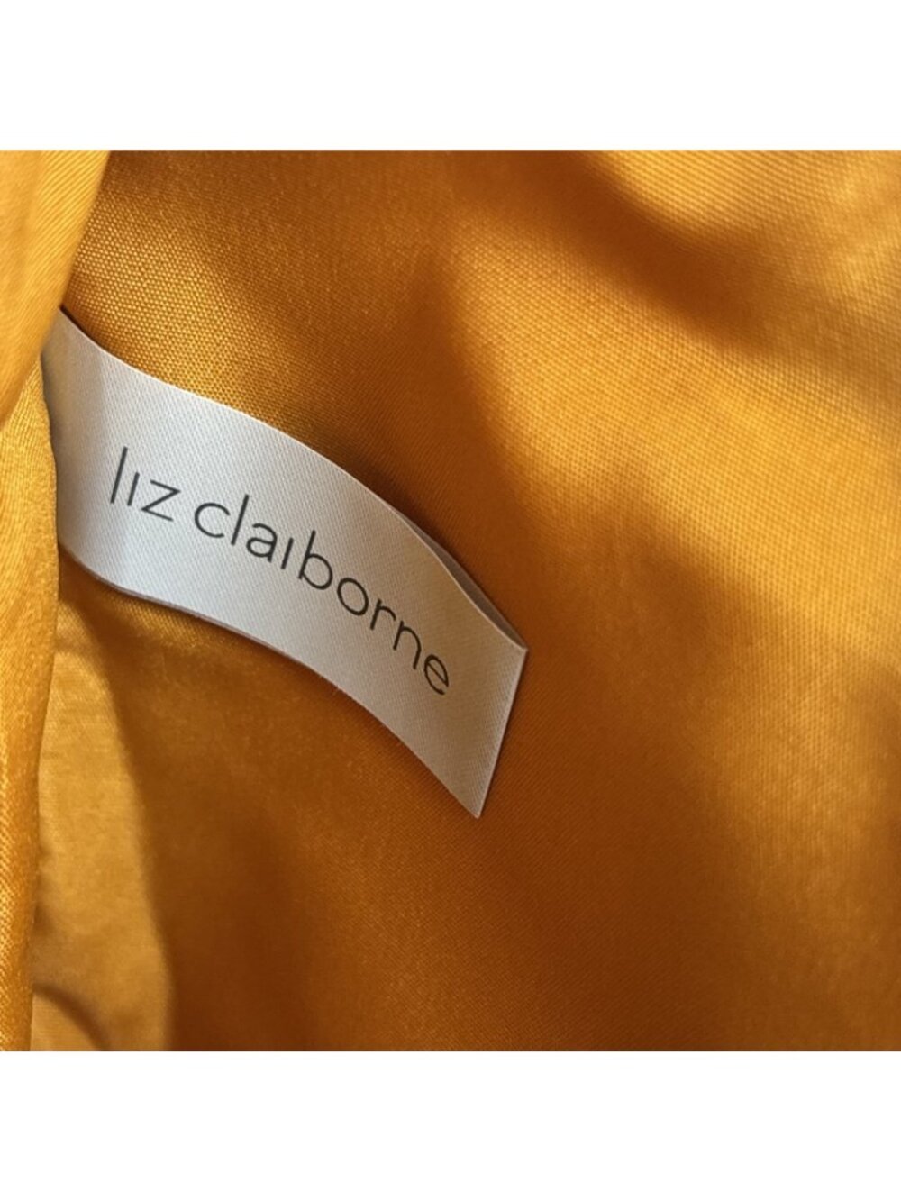 Liz Claiborne Vintage Yellow Gold Patent Leather Large Shoulder Tote & Accessory - Picture 8 of 15